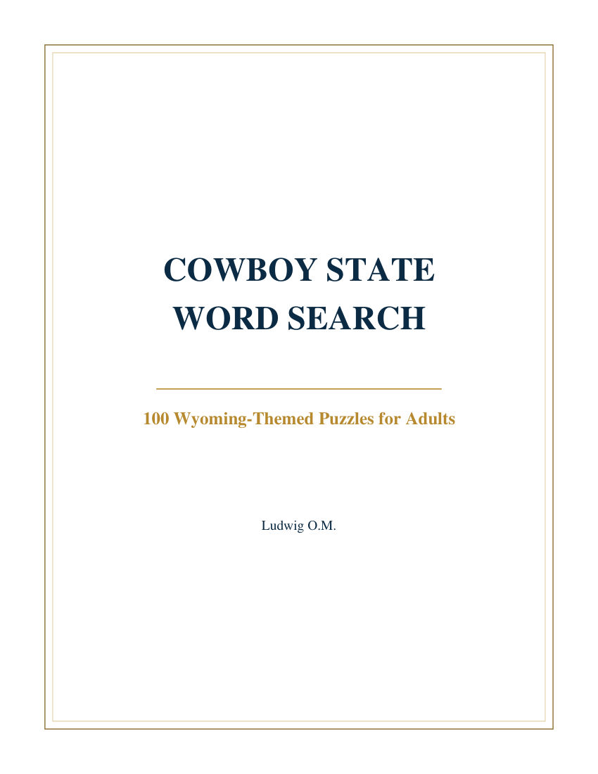 Cowboy State Word Search selected interior preview 1