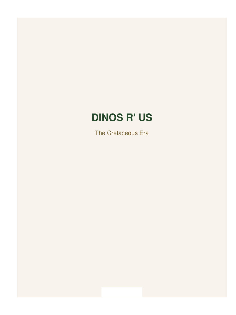 DINOS R' US: The Cretaceous Era selected interior preview 1