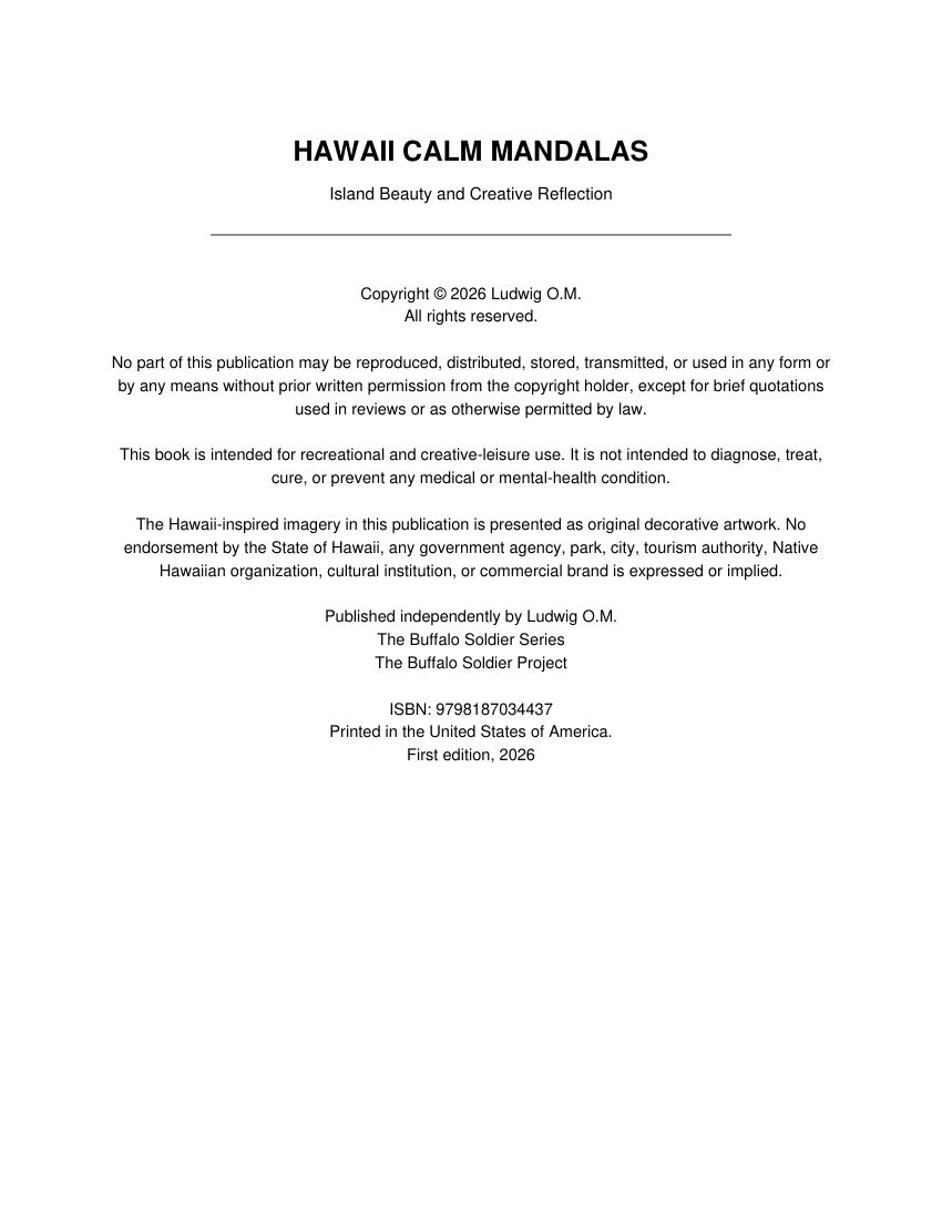 Hawaii Calm Mandalas selected interior preview 2