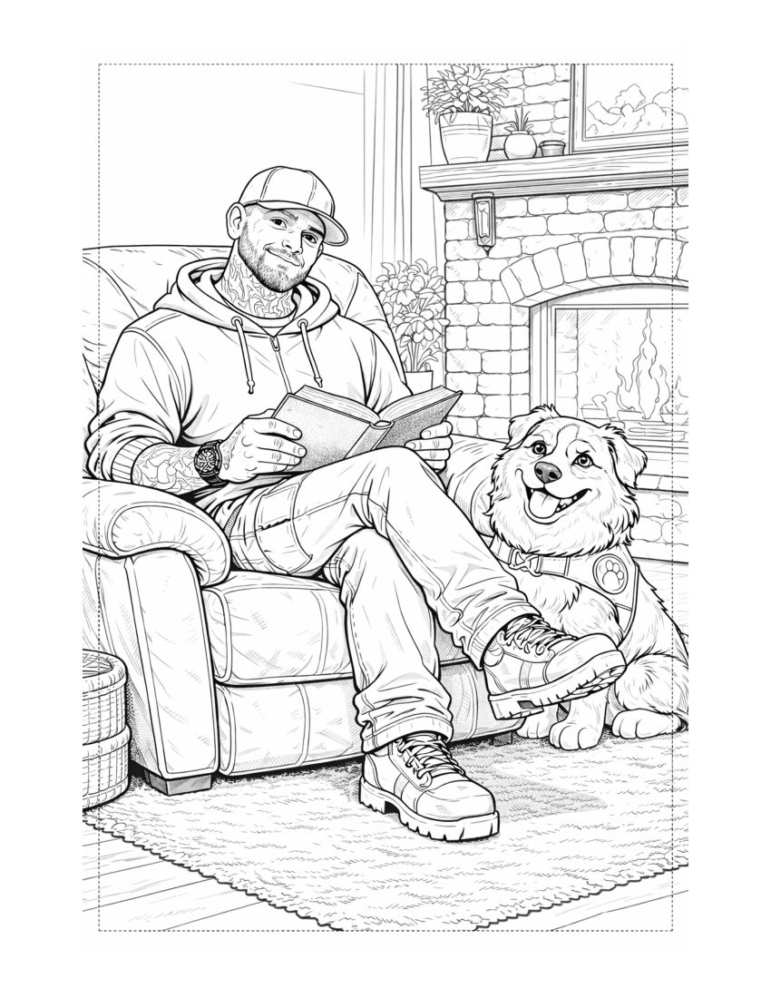 MOOKIE'S DAY!: Volume 1 Coloring Book selected interior preview 3