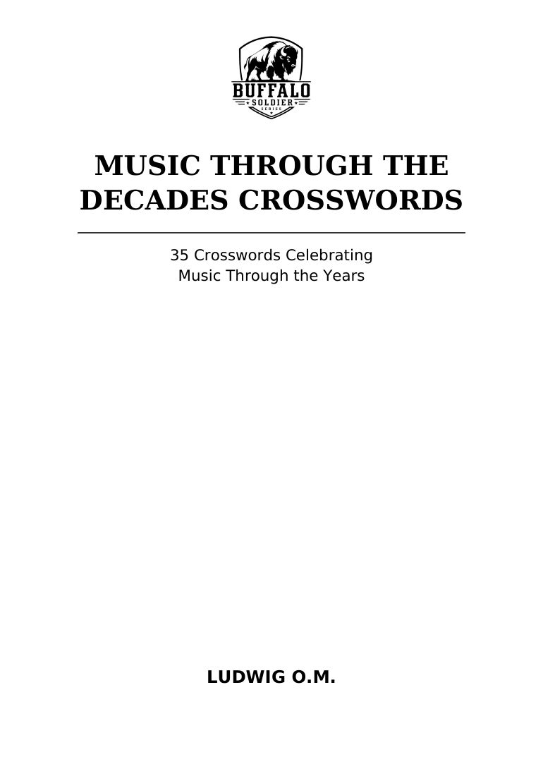 Music Through the Decades Crosswords selected interior preview 2