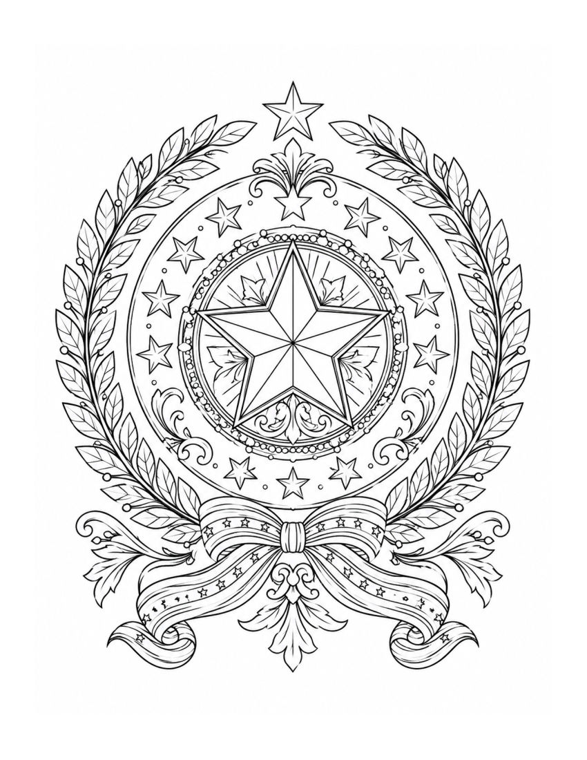 Patriotic Calm Mandalas selected interior preview 4
